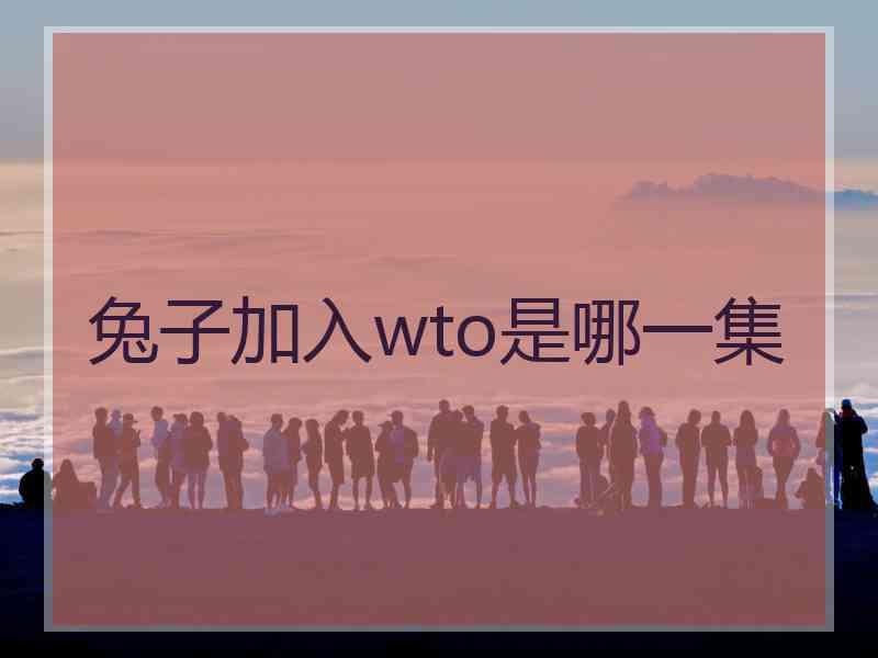 兔子加入wto是哪一集