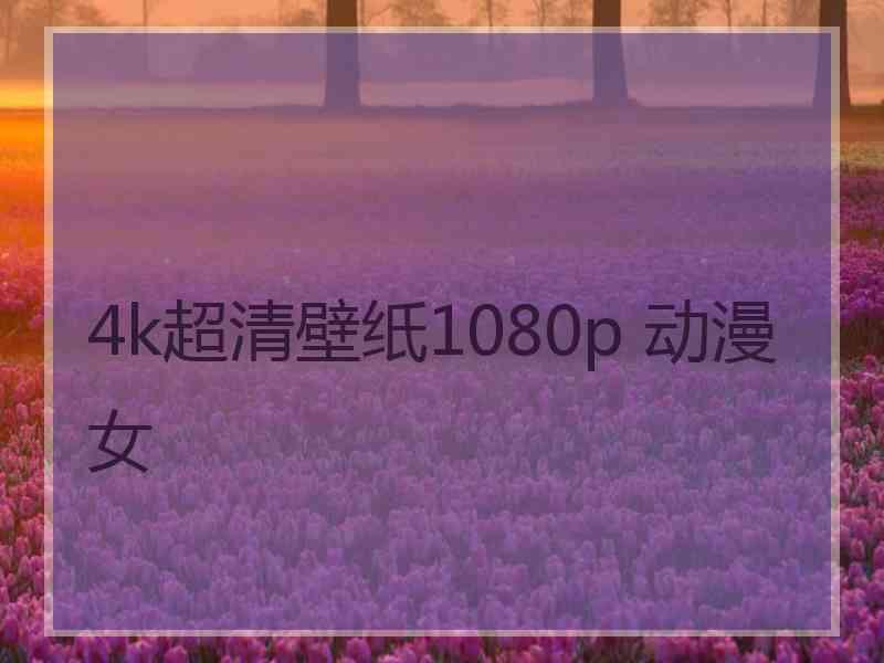 4k超清壁纸1080p 动漫女