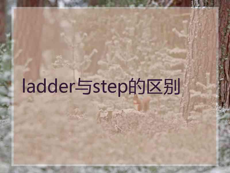 ladder与step的区别