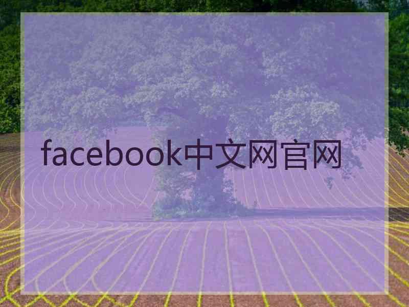 facebook中文网官网
