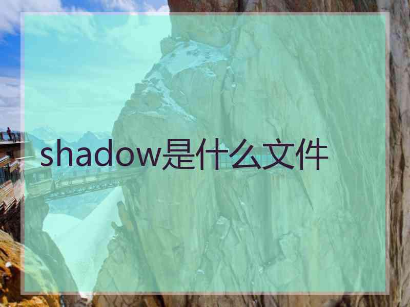 shadow是什么文件