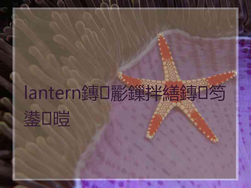 lantern鏄彲鏁拌繕鏄笉鍙暟