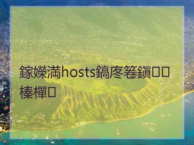 鎵嬫満hosts鎬庝箞鎭㈠榛樿