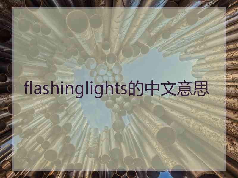 flashinglights的中文意思