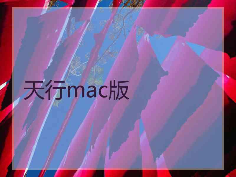 天行mac版