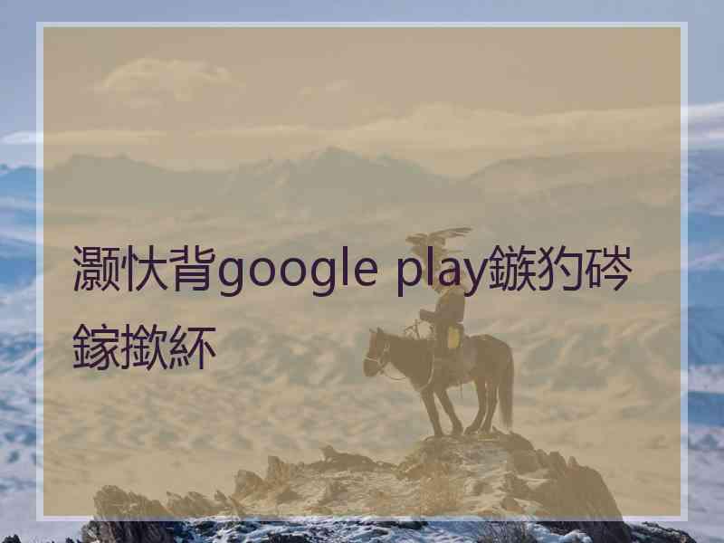 灏忕背google play鏃犳硶鎵撳紑