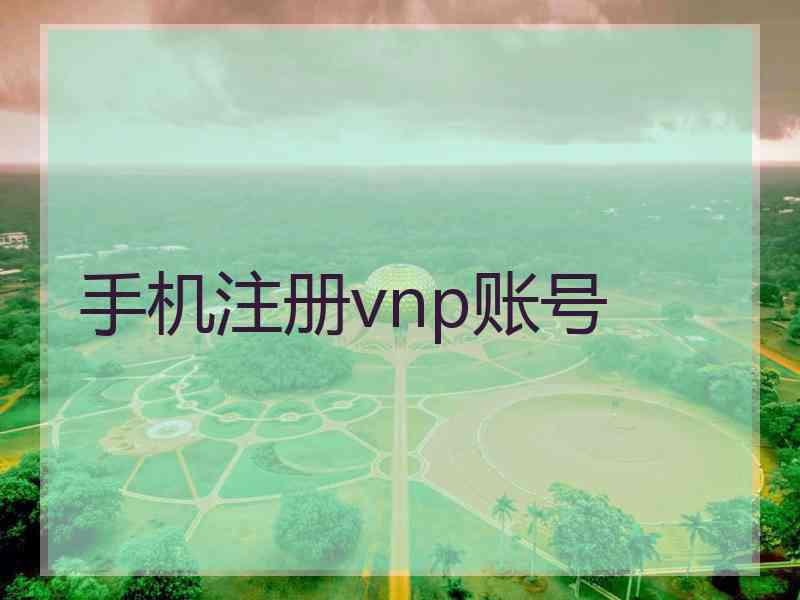 手机注册vnp账号