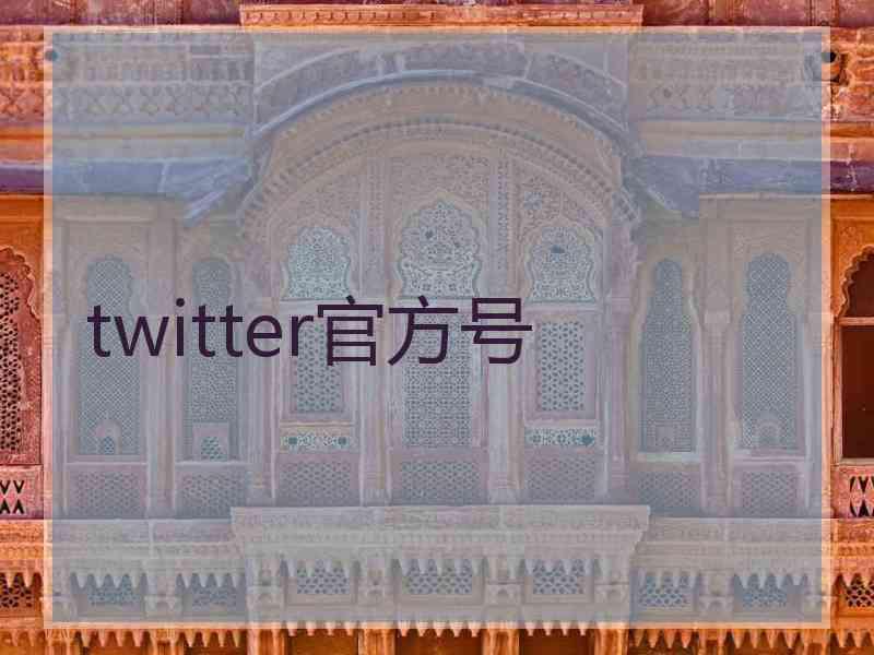 twitter官方号