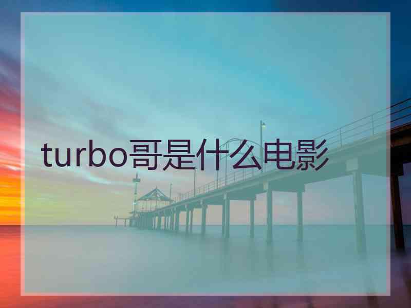 turbo哥是什么电影