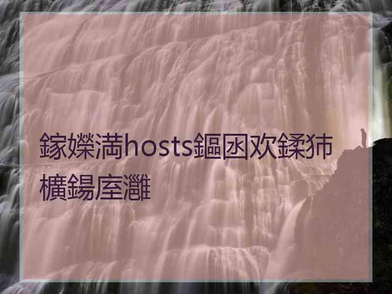 鎵嬫満hosts鏂囦欢鍒犻櫎鍚庢灉