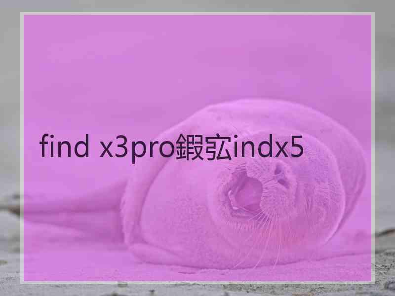 find x3pro鍜宖indx5