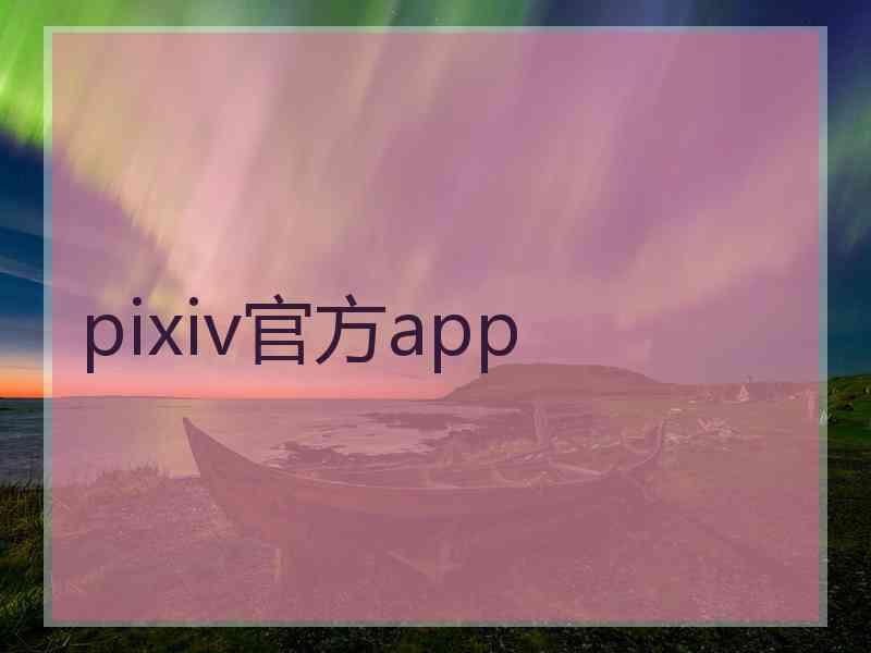 pixiv官方app