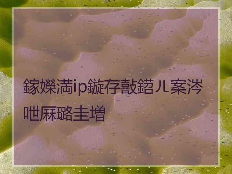 鎵嬫満ip鏇存敼鍣ㄦ案涔呭厤璐圭増