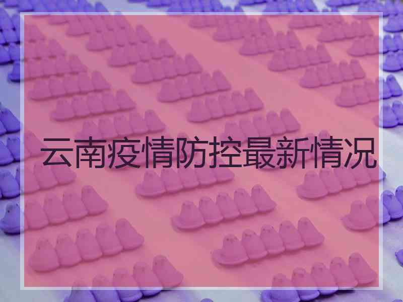 云南疫情防控最新情况